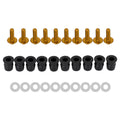 10 Pack Wind Screen Shield Kit for Motorcycle (M5x16mm Screw Bolt Washers)