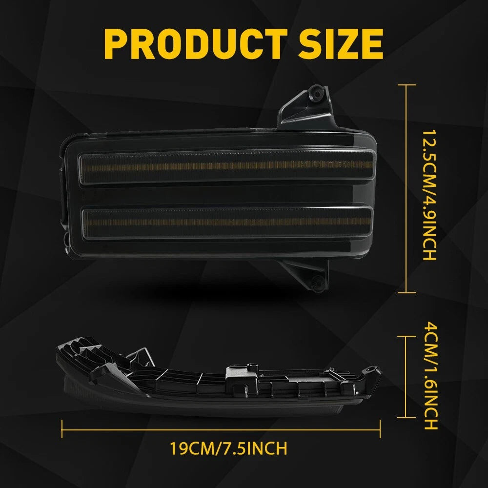Switchback LED Towing Mirror Light for GMC Sierra Silverado 2500HD 3500HD (2020–2024)