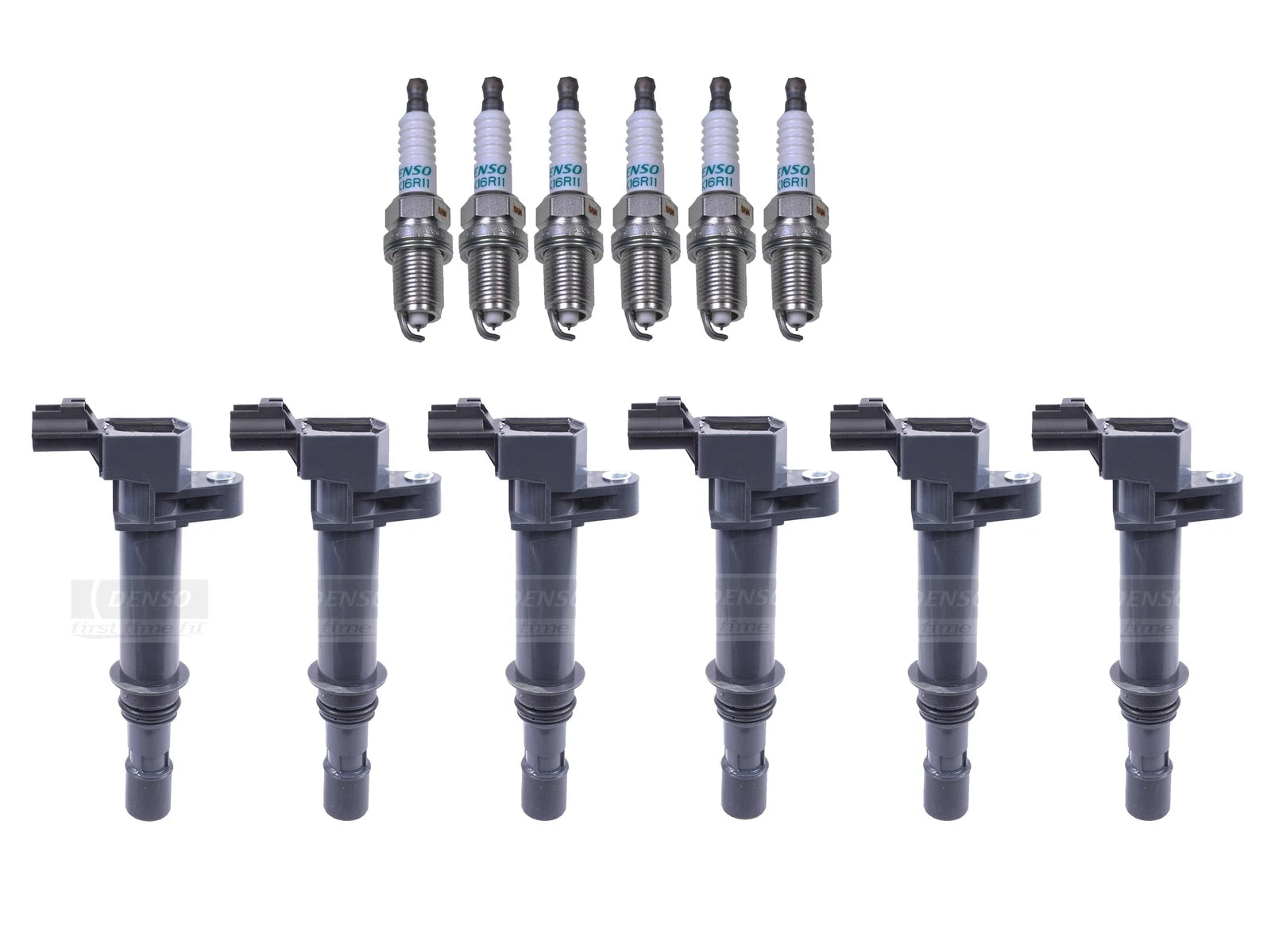 Set of 6 Denso Ignition Coils & Iridium Spark Plugs for Dodge 3.7L V6