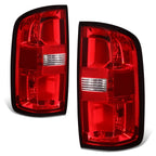 Chrome Housing Red Lens Tail Brake Lights for Chevrolet Colorado (2015–2022)