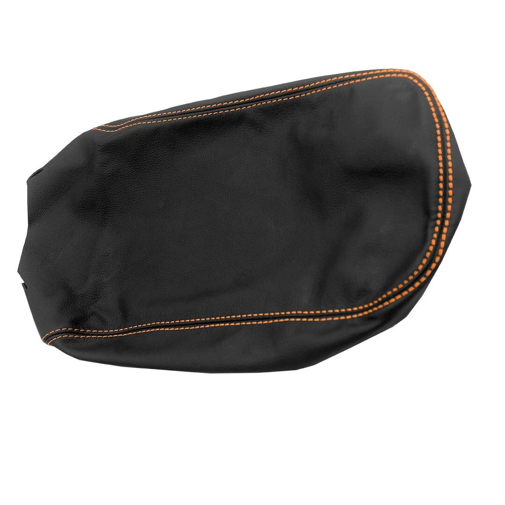Console Armrest Cover for Dodge Charger (2011–2019) Orange Stitch