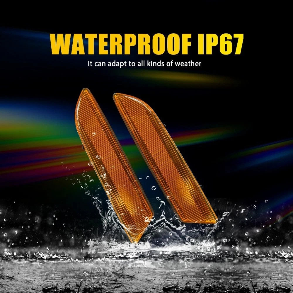 2X LED Front Amber Lens Side Marker Lights for Chrysler Crossfire (2004–2008)