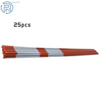 Set of 25 Reflective Snow Stakes for Driveway Markers (6FT)