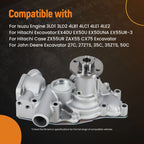 Water Pump for Hitachi EX50UNA Isuzu 3LD1 3LD2 4LB1 4LE1 (8981262312)