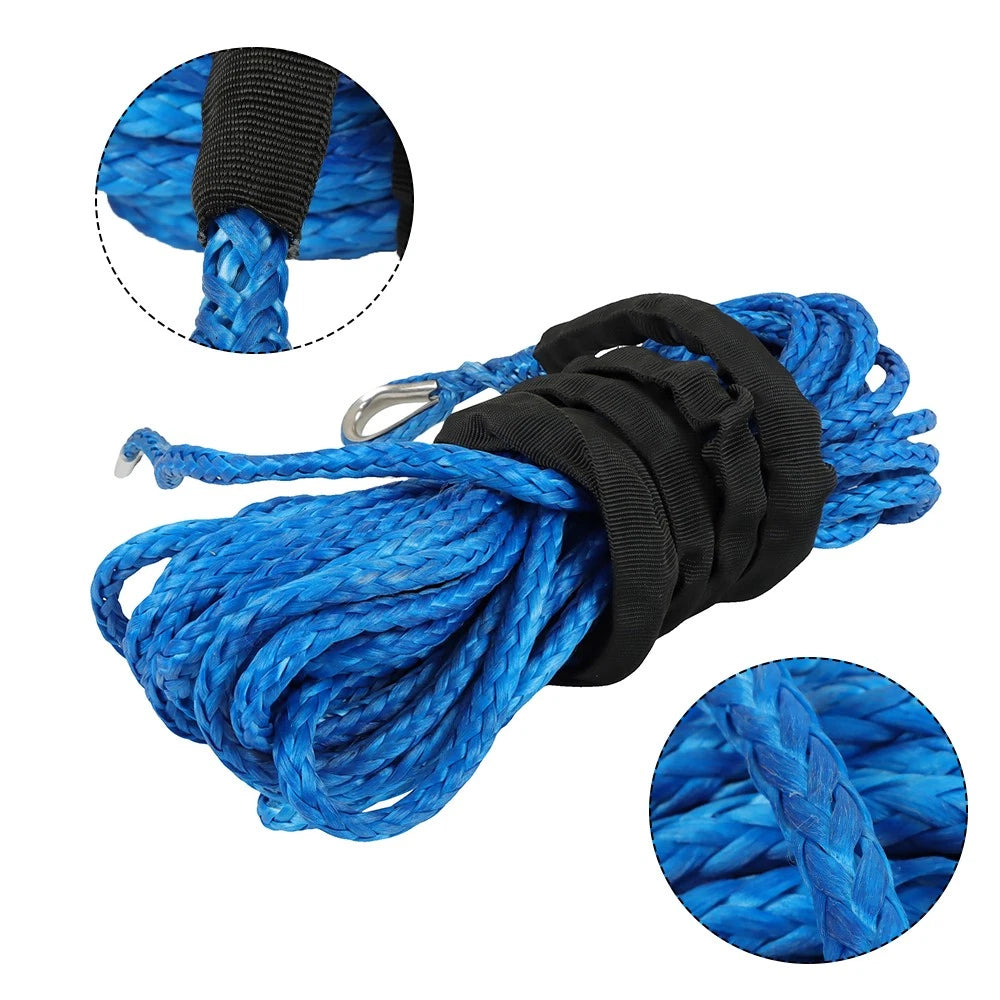 Synthetic Winch Rope Recovery Cable for ATV (12000LBS, 5/16"x50')