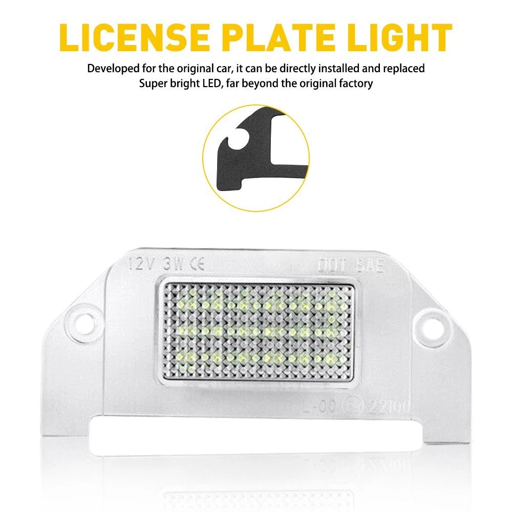 White LED License Plate Lights for Dodge Charger/Challenger/Avenger (1 pcs)