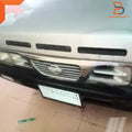Black Bonnet Hood Vent Grille Inserts for Nissan Navara D21 (1986-1997)