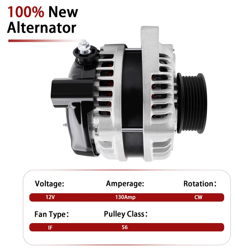 Alternator 130Amp for MDX TL (2003-2009, 2004-2008)