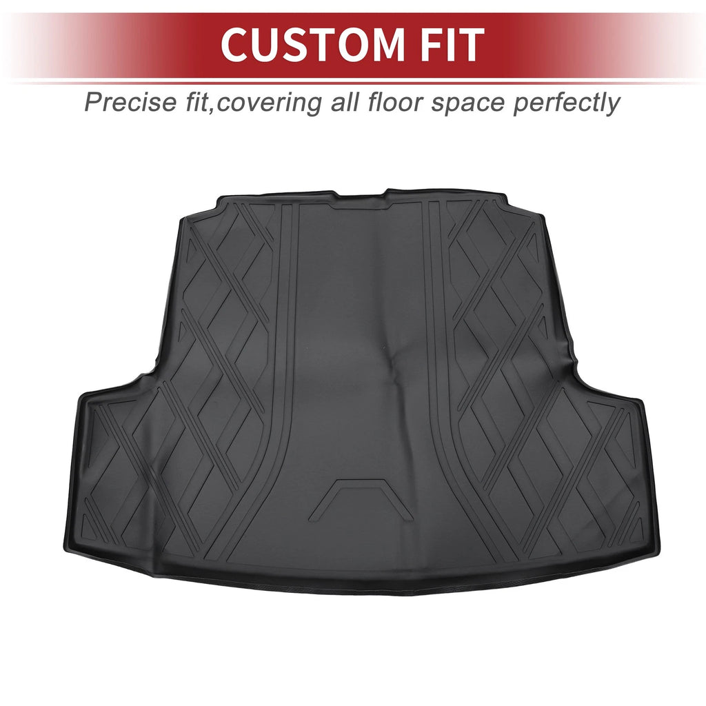 Cargo Liner Rear Trunk Mat for Nissan Altima Sedan (2019–2023) TPE Diamond Pattern