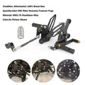 CNC Aluminum Rearsets Footpegs for Kawasaki Z400 / Ninja 400 (2018–2022)