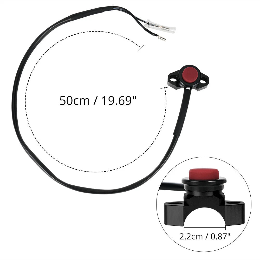 Engine Stop Start Kill Switch Button for KTM 125-400 SX SXC EXC EGS (2000–2023)