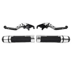 Silver Extendable Brake Clutch Levers Set for Suzuki GSX1400 (2001–2008)