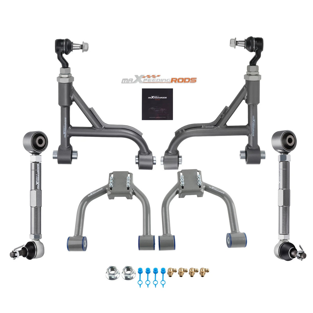 Front Rear Alignment Camber Arms + Toe Arms Kit for Lexus IS300 XE10 2001-2005