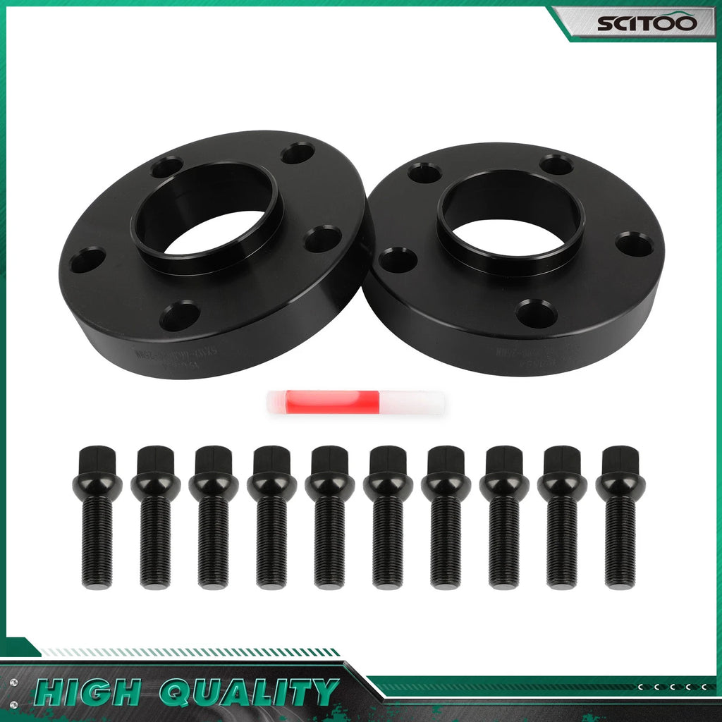 2X 25mm 5x112 Wheel Spacers Hubcentric 14x1.25 for BMW X6 M3 M4 M5 M8 Mini Cooper