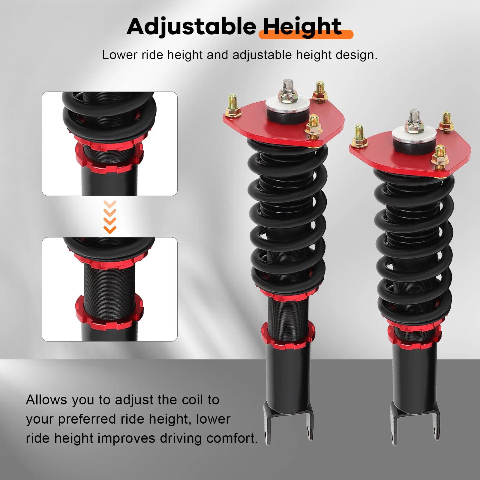 Coilovers for Mazda RX-8 (2004-2011) Red Suspension Kit