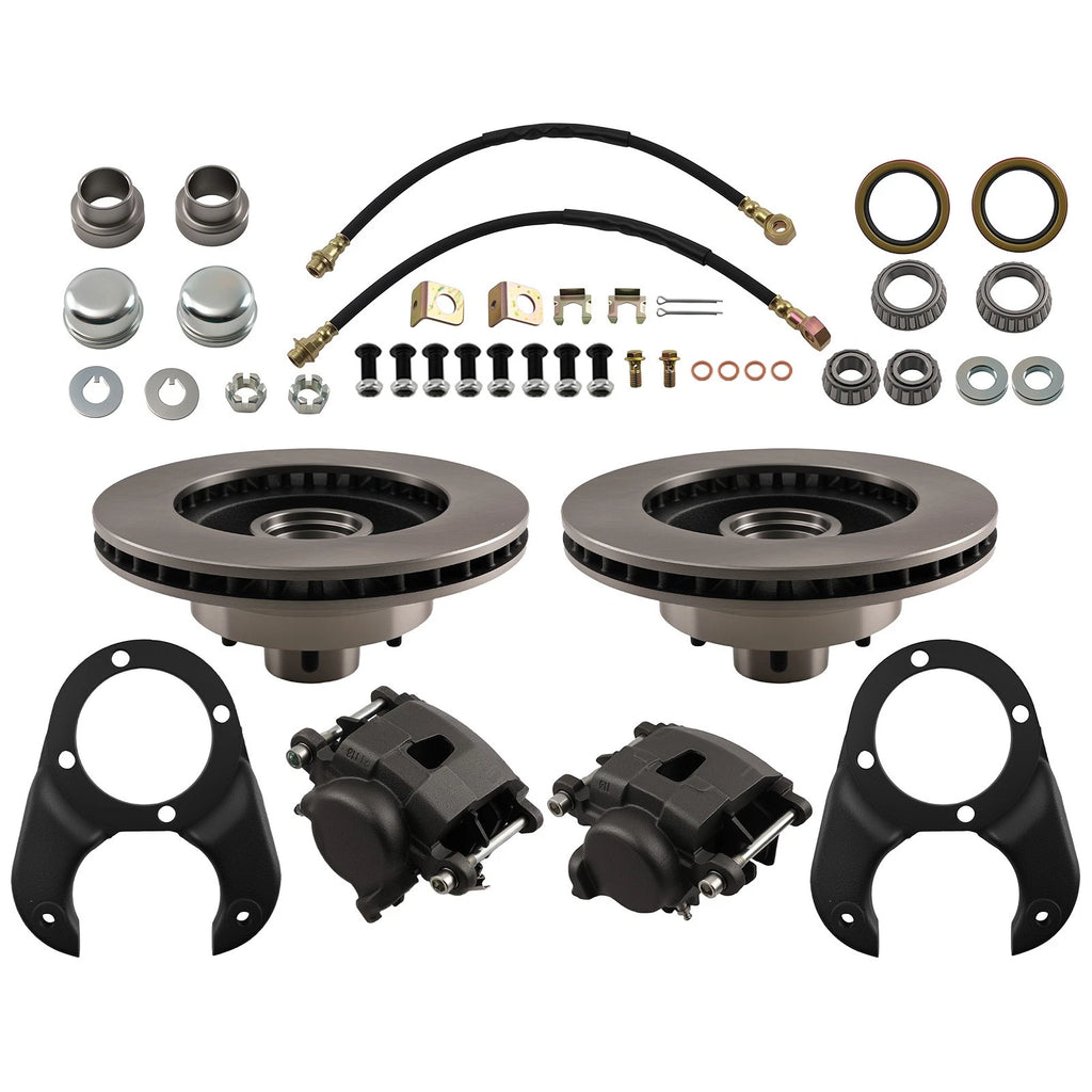 Disc Brake Kit 5 on 4-1/2 for Ford (1937–1948) with Rotors & Wheel Bearings