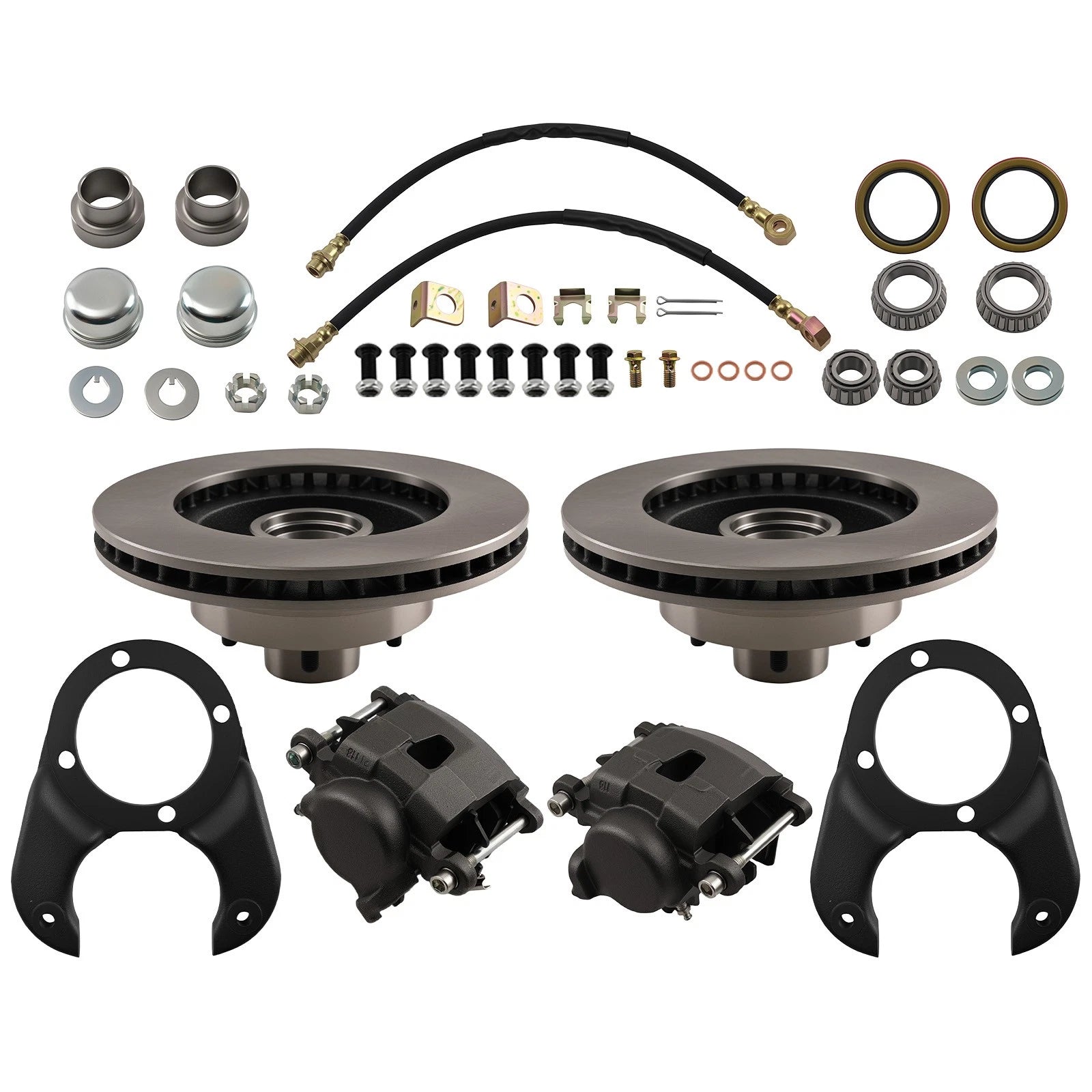 Disc Brake Kit 5 on 4-1/2 for Ford (1937–1948) with Rotors & Wheel Bearings