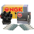 NGK DIS Ignition Coil & 8 V-Power Spark Plugs for B2500 Mustang Ranger (1998–2001)