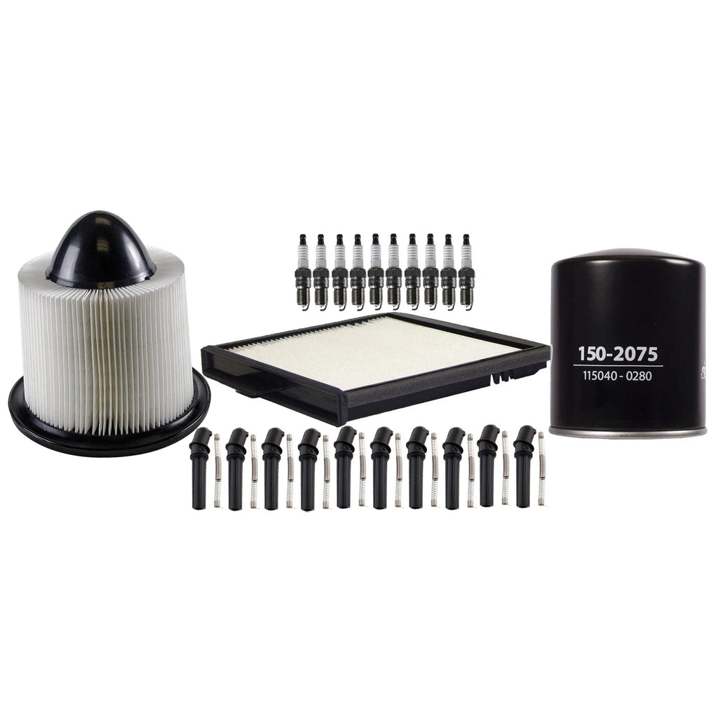 Set of 10 Denso Spark Plugs & Boots for Ford F-250 F-350 Super Duty (V10)