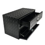 Aluminum Underbody Tool Box for Truck (36"x18"x20") - Black