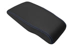 Leather Console Lid Bench Seat Cover for Buick LaCrosse (2005–2009) Blue Stitch