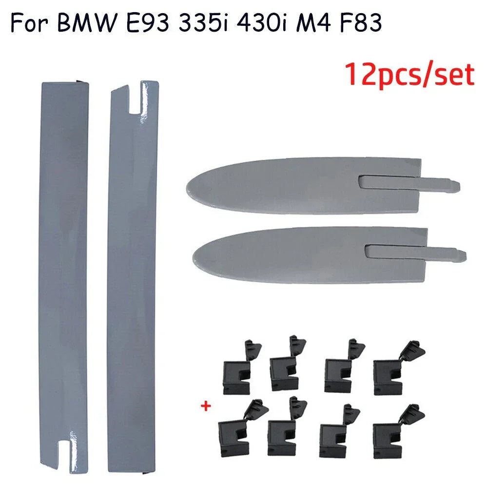 Hinge Cover Left Right 8 x for BMW E93 Convertible