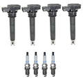 Set of 4 Ignition Coils & Spark Plugs for Audi Q3, VW GTI, Jetta 2.0 (2010–2020)