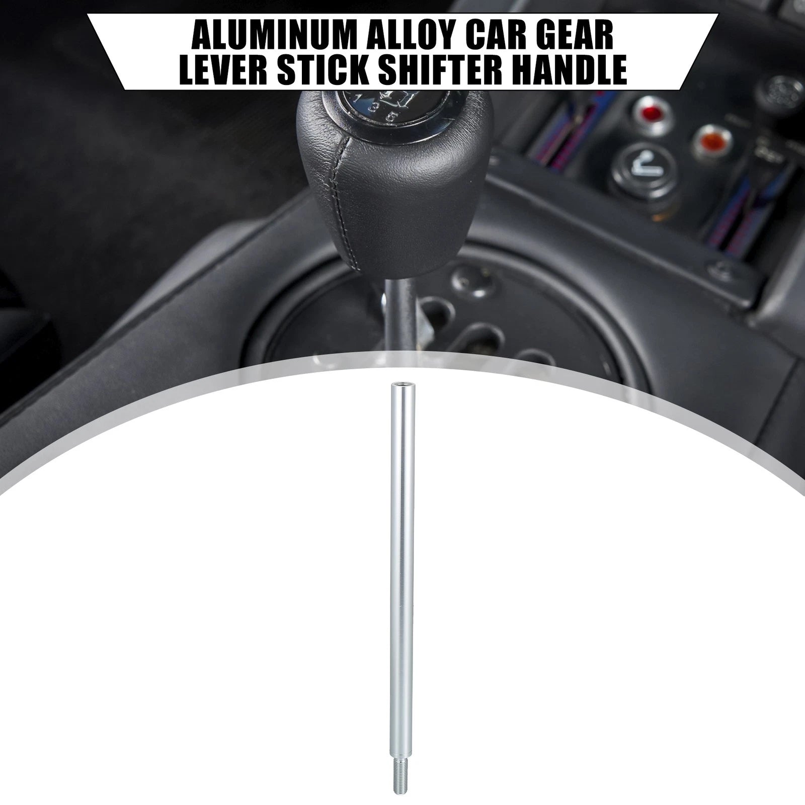 10" Shift Knob Aluminum Alloy Gear Shifter Lever M10x1.25 for Mitsubishi 