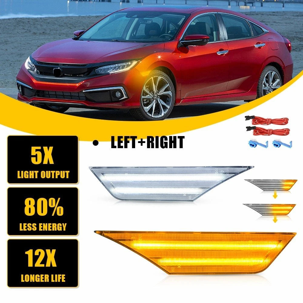 Switchback Sequential LED Side Marker Light for Honda Civic (EXV)