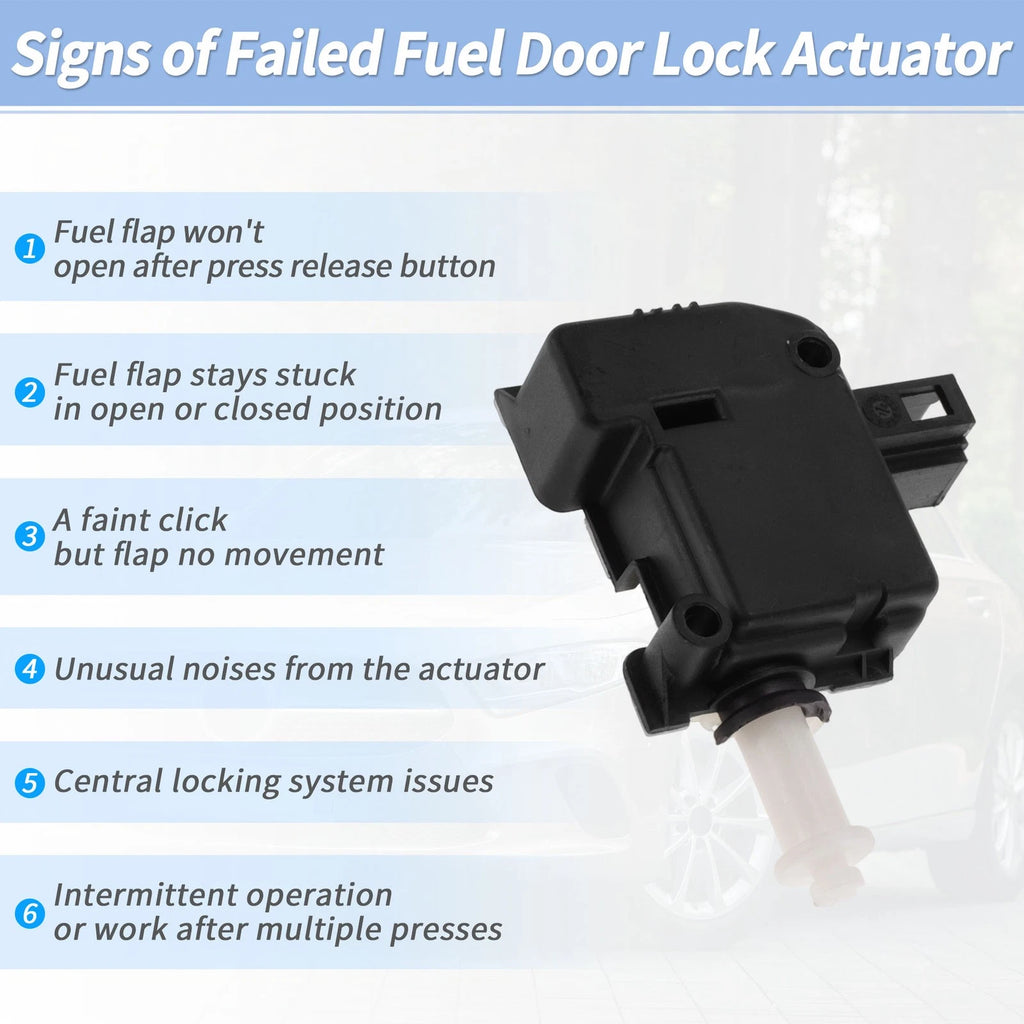 Fuel Filler Flap Door Latch Lock Actuator Motor for VW Jetta, Touran (2006–2010)