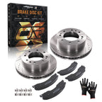 Front Brake Rotors and Pads Kit for GMC Sierra 2500 3500 HD (2011–2019)