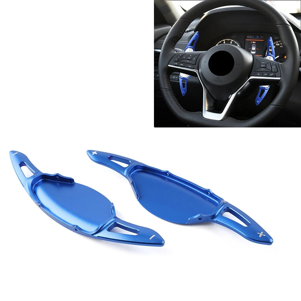 2X Steering Wheel Paddle Shifter Extend for Infiniti QX50 QX55 QX60 Q50 Q60 (2014–2023) Blue