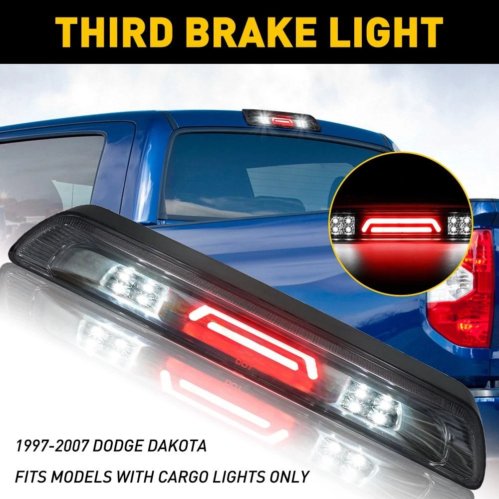 Smoked Lens Red & White LED Third Brake Light for Toyota (2007–2018)