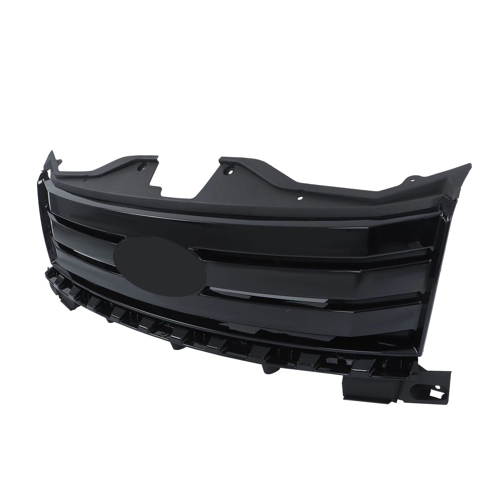 Bumper Upper Grille Assembly for Ford Edge (2007–2010) Gloss Black