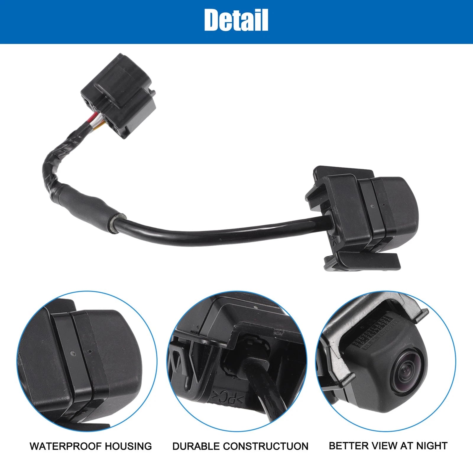 Rear View Backup Reverse Camera No. 39530TBAA01 for Honda Civic Sedan (2016–2017)