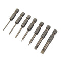Set of 6 Screwdriver Bit Nutdrivers 50mm 2.0 4.0 5.0 6.0 6.35mm Shank