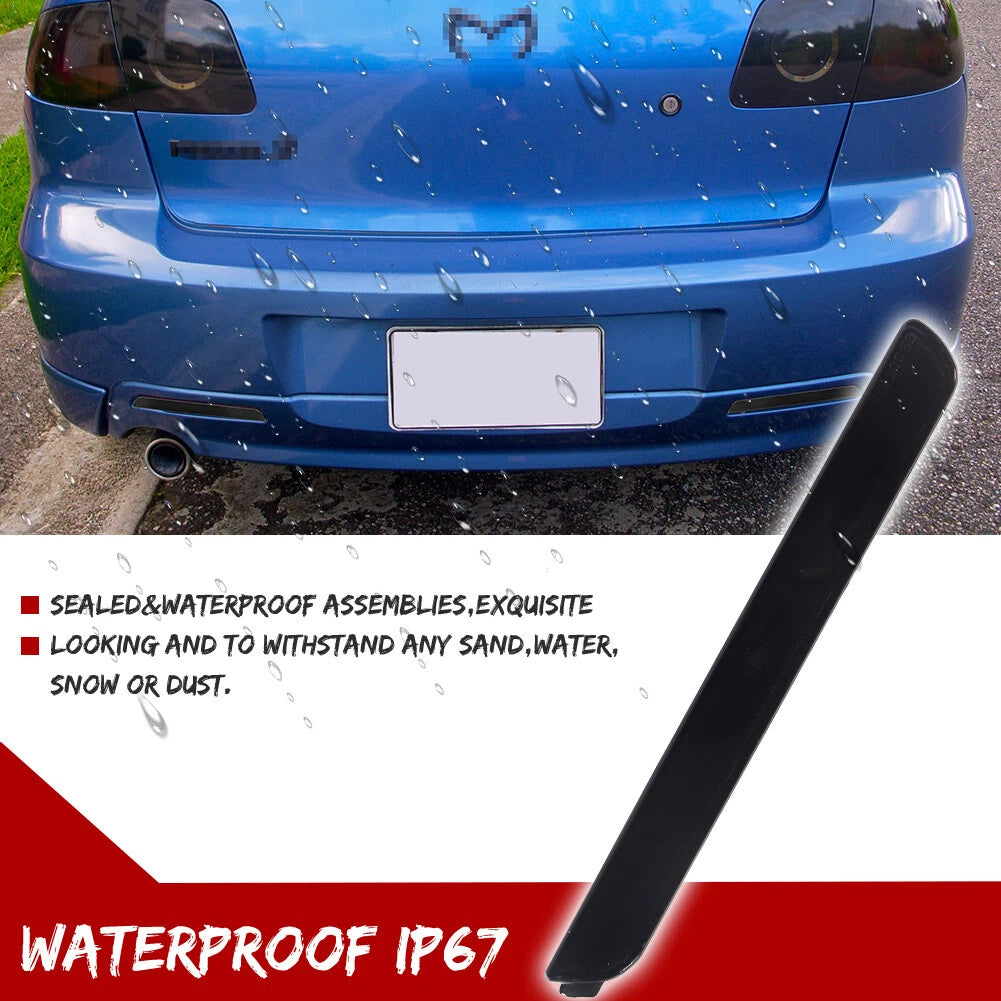 2X Smoked Lens Rear Bumper Reflector Lights for Mazda3 Axela (2004–2009)