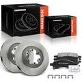 Front Disc Brake Rotors & Ceramic Pads for Chevy Colorado (2009–2012)