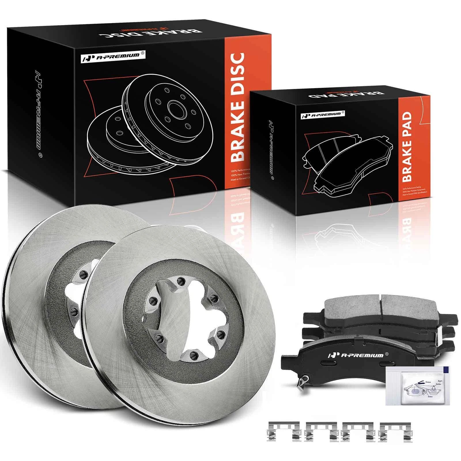 Front Disc Brake Rotors & Ceramic Pads for Chevy Colorado (2009–2012)