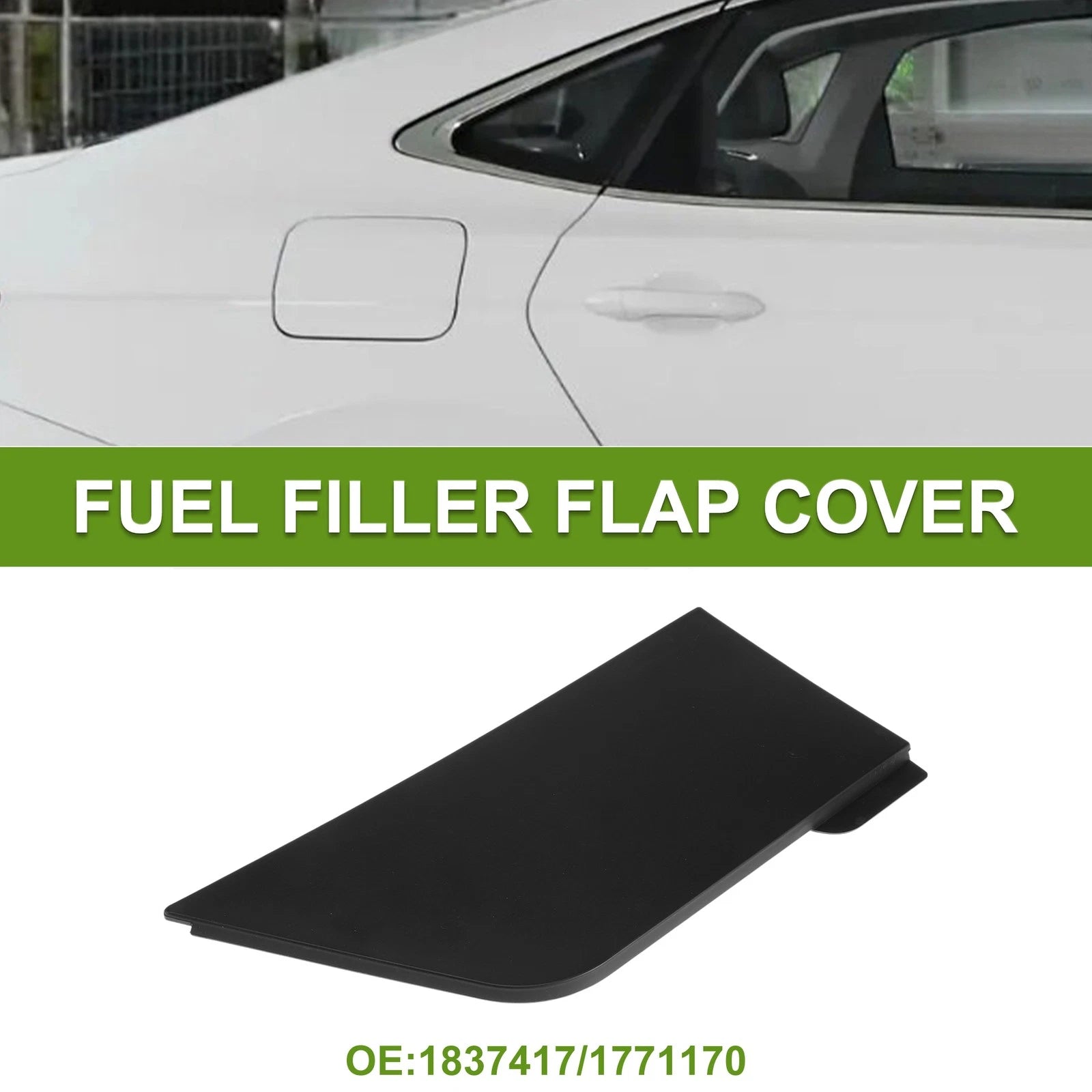 Fuel Tank Door Cap for Ford Transit Custom (2012–2016) Black