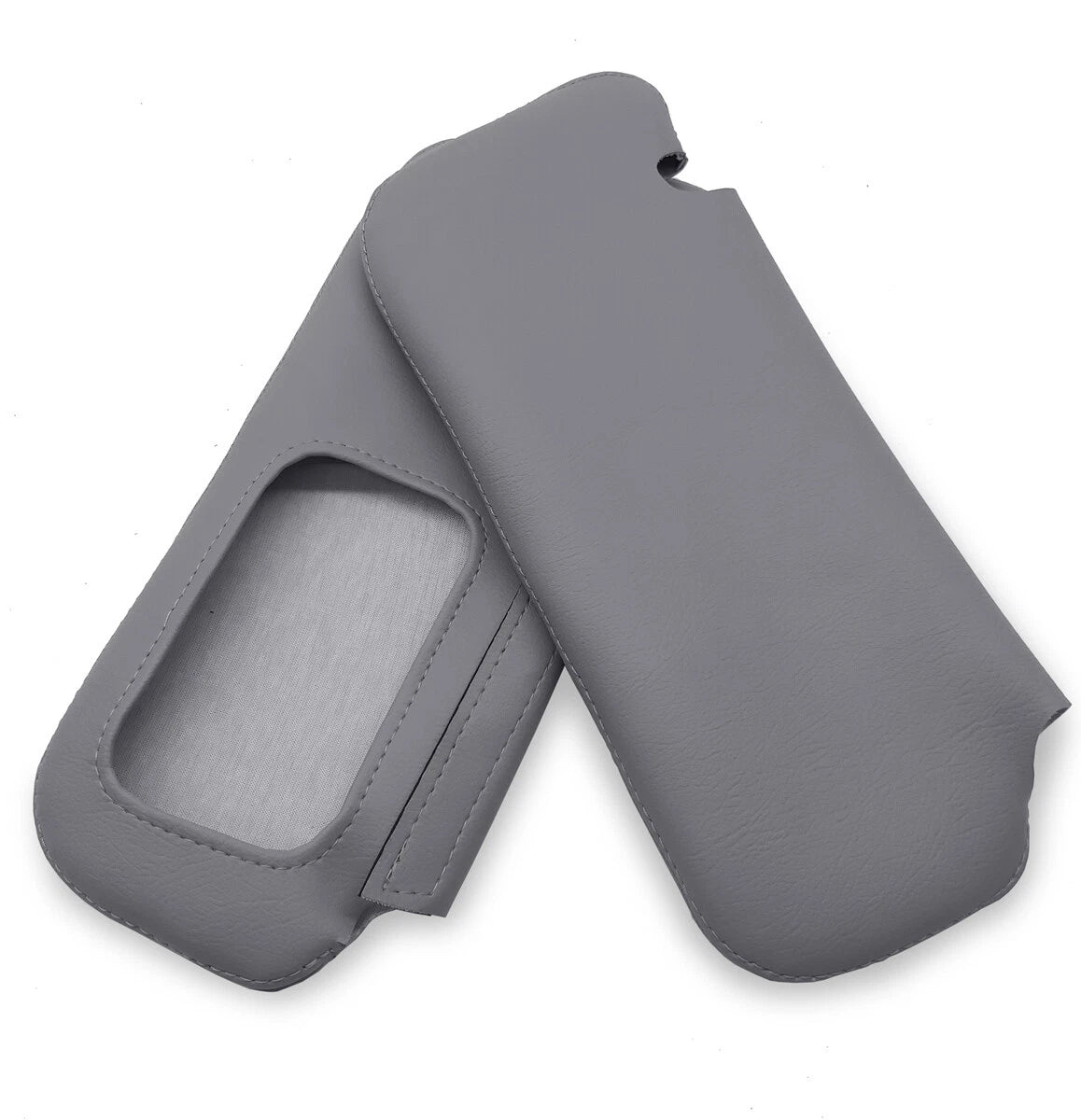Sunvisors Cover Skin for Toyota Corolla (2009–2013) Gray PVC Leather