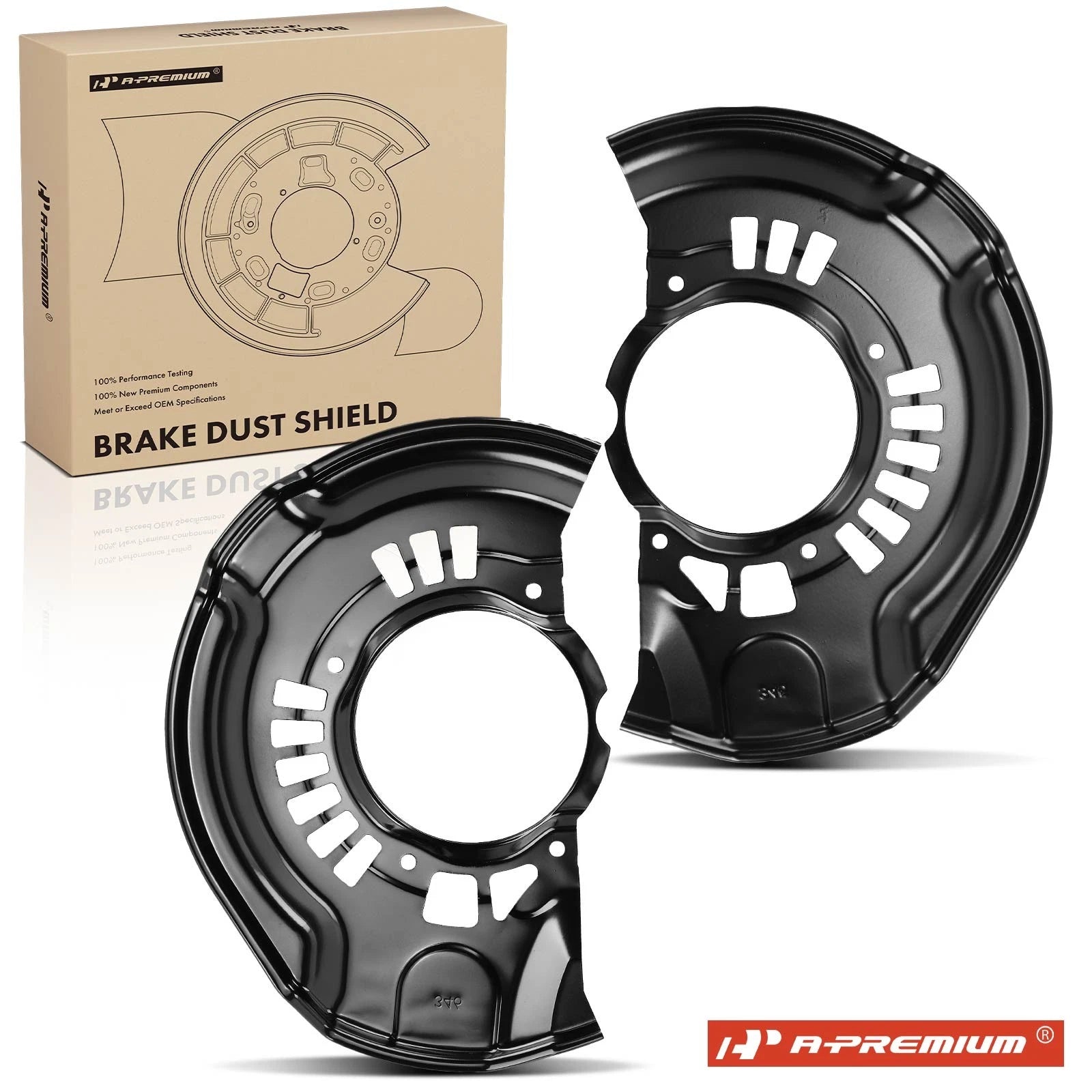 Brake Dust Shield Front Left & Right for Toyota Camry 3.0L Sedan (1997-2001)