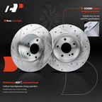 Rear Drilled Brake Rotor & Pad Set for Benz W203 C230 W210 E320 R171