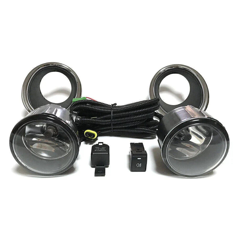 ABS Fog Light Lamps with Wiring & Switch for Nissan QASHQAI (2014-2017)