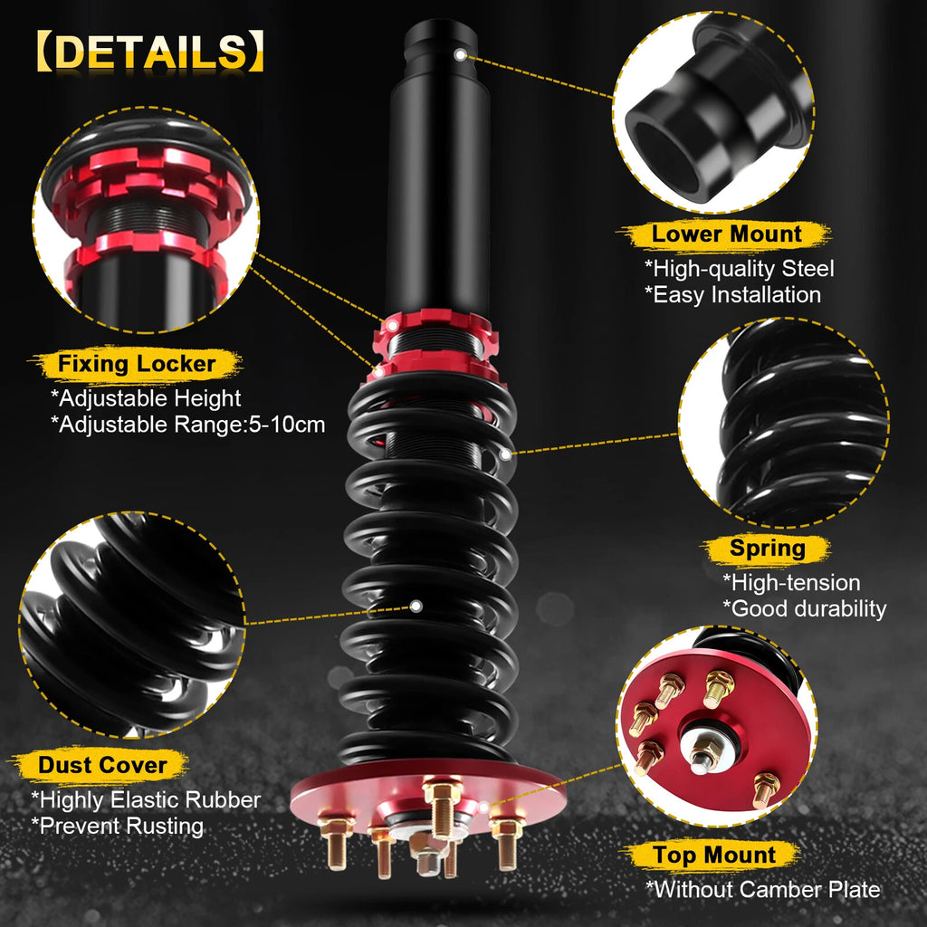 Coilover Shocks Struts Kit for Honda Accord, Acura TL (1998–2003)