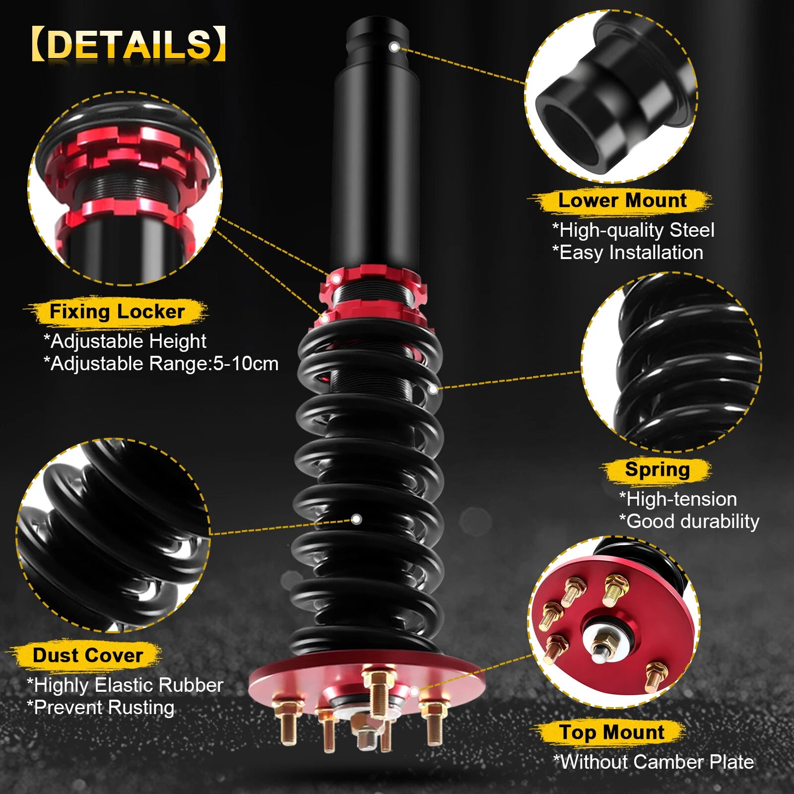 Coilover Shocks Struts Kit for Honda Accord, Acura TL (1998–2003)