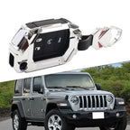 Remote Control Key Fob Cover Case for Jeep Wrangler (2018–2024) Gladiator (2020–2024) Silver