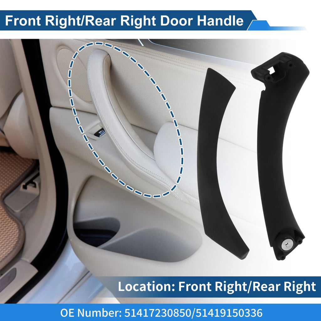 Inner Door Panel Handle for BMW 3 Series E90 E91 (2004–2012) No. 51417230850 Black