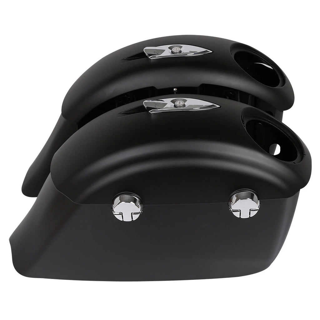 Matt Black Saddlebag Audio Lid Electronic Latch for Indian Chieftain (2014–2023)