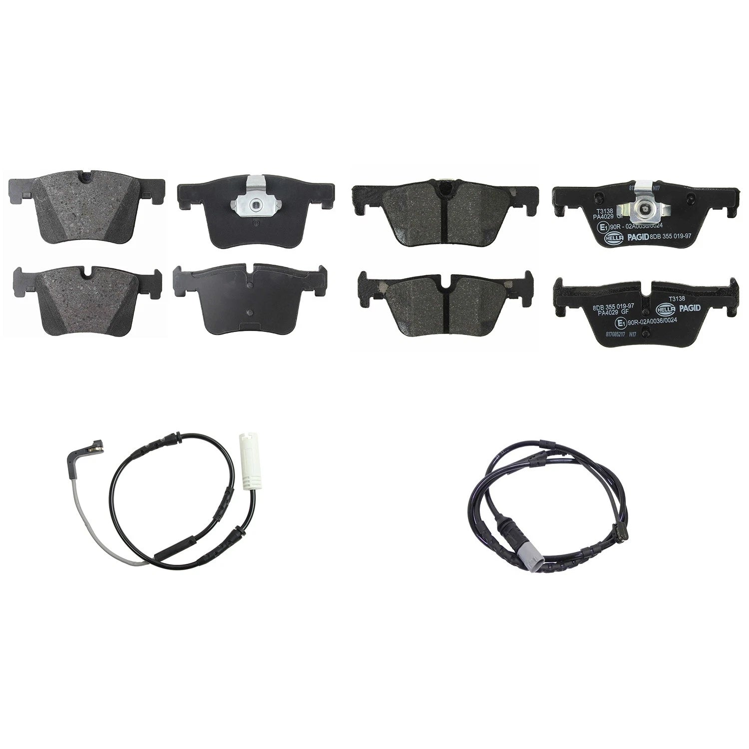 Hella Disc Brake Pad Kit w/ Sensors for BMW F30 320i xDrive (2012–2019)